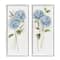 Stupell Industries Blue Hydrangea Long Stems Soft Vintage Florals Framed Wall Art
